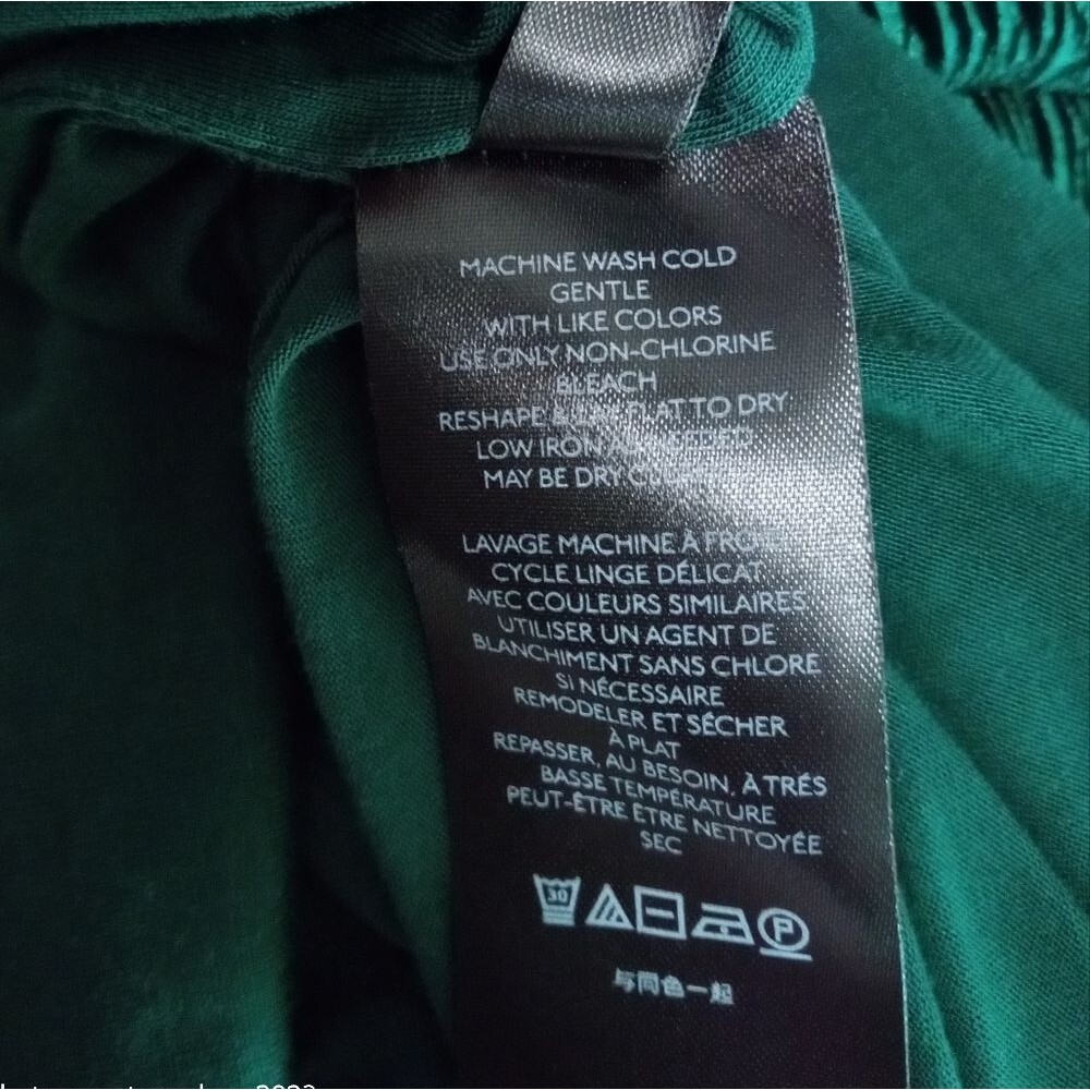 NEW ANTHROPOLOGIE Maeve Adrienne Twist Back Velvet Midi Dress Green Size S - Picture 9 of 10